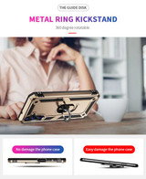 Samsung Galaxy A14      Military Armour Ring Case    Gold