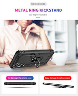 Samsung Galaxy A24 4G      Military Armour Ring Case    Black