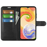 Galaxy A04      Pu Wallet Case    [Black]