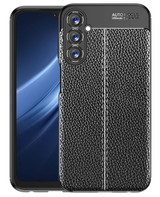 Samsung Galaxy A24 4G      Leather Texture Case    Black