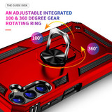 Samsung Galaxy A14      Military Armour Ring Case    Red