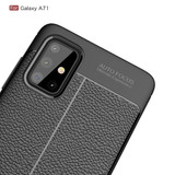 Samsung Galaxy A71      Leather Texture Case    Black