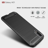 Samsung Galaxy A01      Carbon Fibre Case    Red