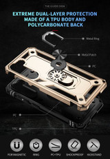 Samsung Galaxy S23+      Military Armour Ring Case    Gold