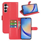 Galaxy A34 5G      Pu Wallet Case    [Red]