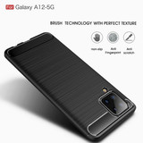 Samsung Galaxy A12      Carbon Fibre Case    Black