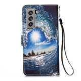 Samsung Galaxy S21 FE 5G      Designer PU Case      SeaWave