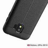 Samsung Galaxy J2 Pro 2018      Leather Texture Case    Grey