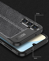 Samsung Galaxy A34 5G      Leather Texture Case    Black