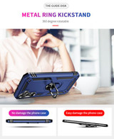 Samsung Galaxy A24 4G      Military Armour Ring Case    Navy