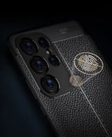 Samsung Galaxy S23 Ultra      Leather Texture Case    Navy