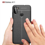 Samsung Galaxy A11      Leather Texture Case    Navy