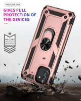 Samsung Galaxy A03      Military Armour Ring Case    RoseGold