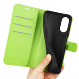 Oppo A78 5G      Pu Wallet Case    [Green]