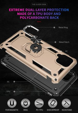 Samsung Galaxy A12      Military Armour Case    Gold