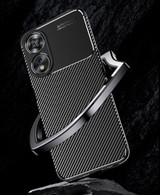 OPPO A78 5G Carbon Fibre Case Black
