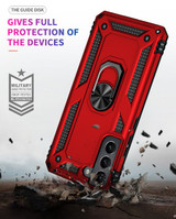 Samsung Galaxy S22+      Military Armour Ring Case    Red