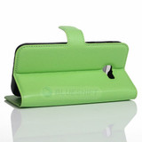 Galaxy A3 2017      Pu Wallet Case    [Green]