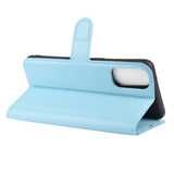 Oppo Reno4 5G      Pu Wallet Case    [Lightblue]