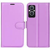 Oppo Reno8 Lite 5G      Pu Wallet Case    [Purple]