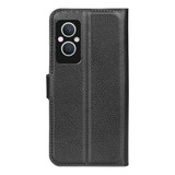Oppo Reno8 Lite 5G      Pu Wallet Case    [Black]