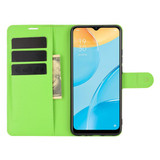 Oppo A15      Pu Wallet Case    [Green]