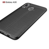 Samsung Galaxy A20/A30      Leather Texture Case    Navy