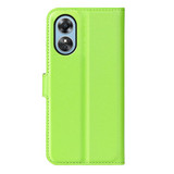 Oppo A17      Pu Wallet Case    [Green]