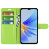 Oppo A17      Pu Wallet Case    [Green]