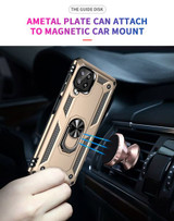 Samsung Galaxy M32 4G      Military Armour Ring Case    Gold