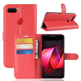 Oppo R15 Pro      Pu Wallet Case    [Red]