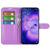 Oppo Find X5      Pu Wallet Case    [Purple]