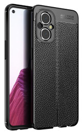 OPPO Reno8 Lite 5G Leather Texture Case Black