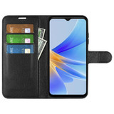 Oppo A17      Pu Wallet Case    [Black]