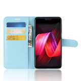 Oppo R15 Pro      Pu Wallet Case    [Lightblue]