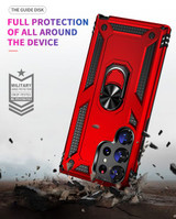 Samsung Galaxy S23 Ultra      Military Armour Ring Case    Red
