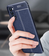 OPPO Reno4 5G Leather Texture Case Navy