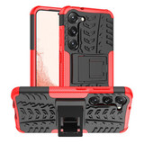 Samsung Galaxy S23      Heavy Duty Case    Red