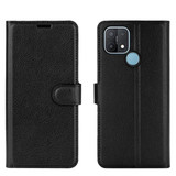 Oppo A15      Pu Wallet Case    [Black]