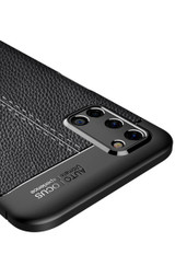 OPPO A52/A72 Leather Texture Case Black