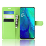 Oppo Reno 10Xzoom      Pu Wallet Case    [Green]