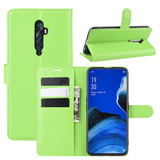 Oppo Reno2 Z      Pu Wallet Case    [Green]