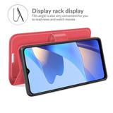 Oppo A16S      Pu Wallet Case    [Red]