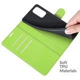 Oppo A54 5G      Pu Wallet Case    [Green]