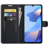 Oppo A54S      Pu Wallet Case    [Black]