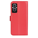 Oppo Reno8 Lite 5G      Pu Wallet Case    [Red]