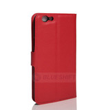 Oppo F1S      Pu Wallet Case    [Red]