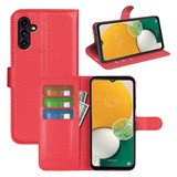 Galaxy A14      Pu Wallet Case    [Red]