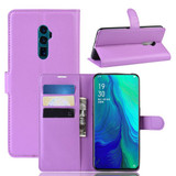 Oppo Reno 10Xzoom      Pu Wallet Case    [Purple]