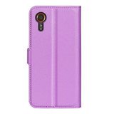 Galaxy Xcover 7      Pu Wallet Case    [Purple]